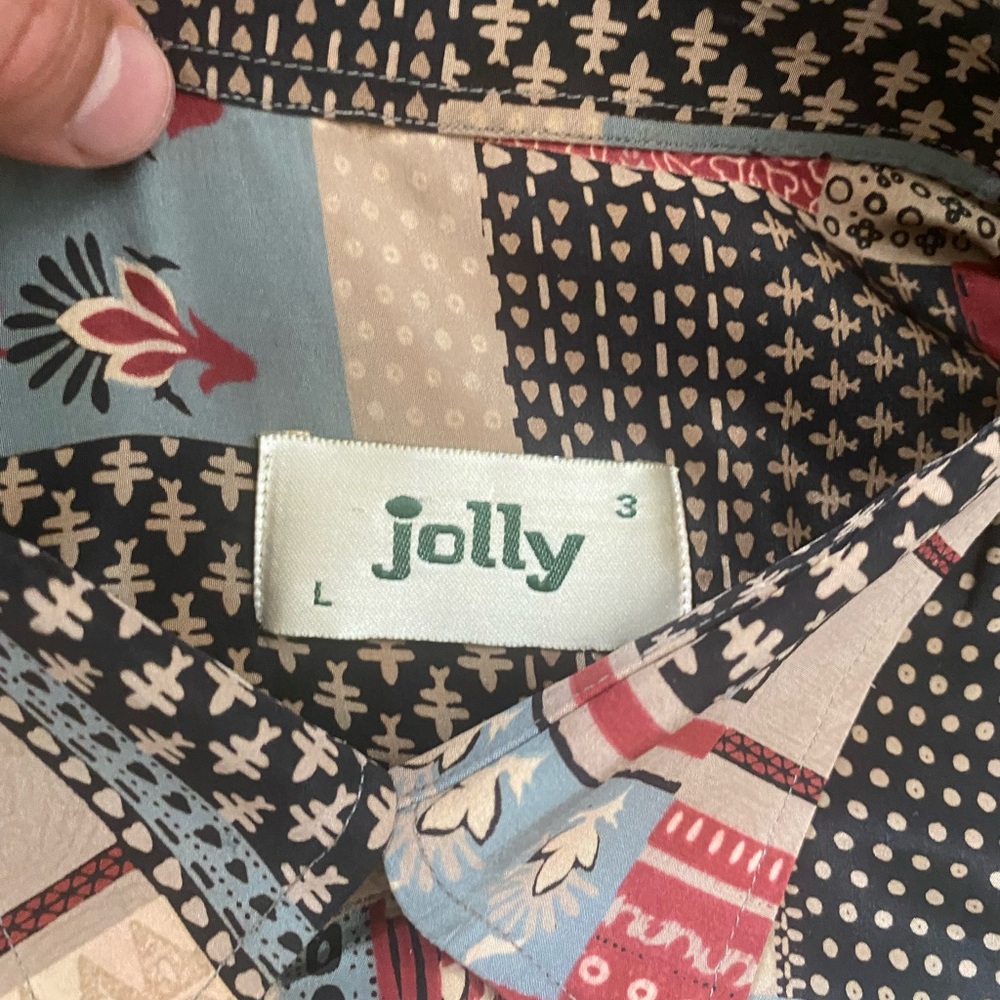 Mixed Pattern Vintage Button Up - image 3